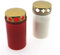 Grabkerzen Nr. 3 mit Gold Deckel - Rot oder Transparent | Dauerbrenner | Tagebrenner | Grablicht | Fridhofskerzen | Trauerkerze | Kerzen | Gedenkkerze (Rot, 50)