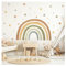 Little Deco Wandtattoo Groß Regenbogen Boho Wandsticker Punkte für Kinderzimmer Wandaufkleber Aquarell Babyzimmer Wanddeko Schlafzimmer DL5004-02