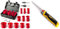 Scie Cloche Bi-métal, HYCHIKA 17 PCS Coffret de Scie Trépan avec 11PCS Lames de Scie 20-68 mm & STANLEY FATMAX Scie pour Usage Général - Découpe du Plâtre - 8 Dents/Pouce - Denture Triple Biseaux