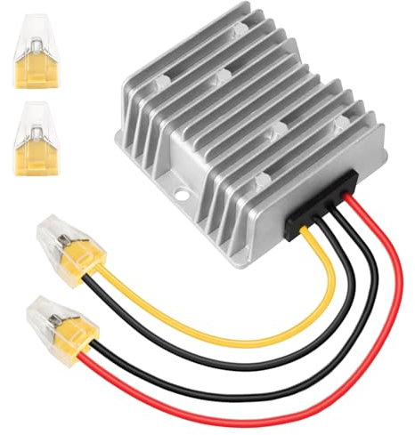 Stabilizzatore di Tensione 24V a 12V, Regolatore di Tensione DC 15-40V a DC 12v 40A 480W, Trasformatore LED 12 per Automóviles,Camiones,Radios,Moto, Stabilizzatore DC DC 12(15-40V a 12V 40A 480W)