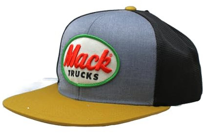 Mack Trucks 3D bestickte Flat Bill Heather Hat Multi, Mehrfarbig/Meereswellen (Ocean Tides), 61 EU