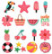 Wioklwe 16PCS Shoe Charms Set Clogs - Various Kawaii Shoe Accessories Charms Decorations for Fashionable Shoe Accessories for Pins Girls Boys Kids Teens (PINK)