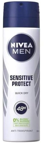 6 er Pack NIVEA MEN Deo Spray Sensitive Protect Anti-Transpirant Deodorant 6 x 150ml