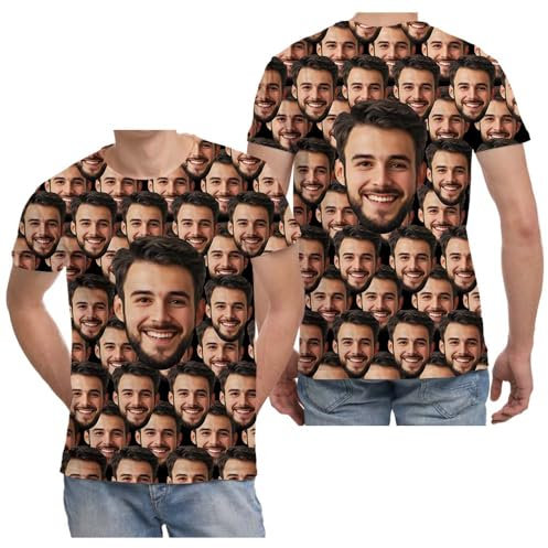 ERICAT Maglietta Personalizzata, t Shirt Personalizzate – Crea Il Tuo Design con Foto, Testo o Logo. T-Shirt Personalizzabili per Uomini, Donne e Coppie