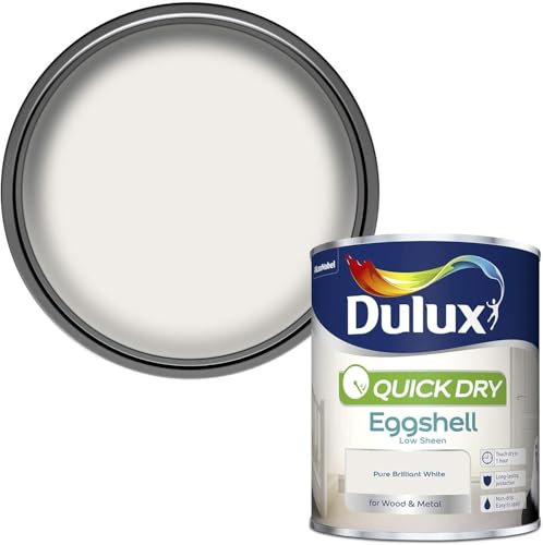 AXpower Inspirational Technology Empowering People Quick Dry Eggshell Paint 750ml – Pure Brilliant White – Low Sheen Interior Paint for Walls, Woodwork, Doors & Trim – Durable & Washable Finish