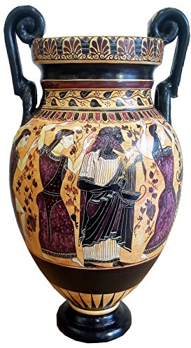 Festa Dioniso - Vaso Anfora Greca Antico - Museo Replica - Dio del Vino