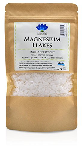 Magnesium Flakes - Genuine Zechstein Inside High Purity Magnesium - 250g Packet