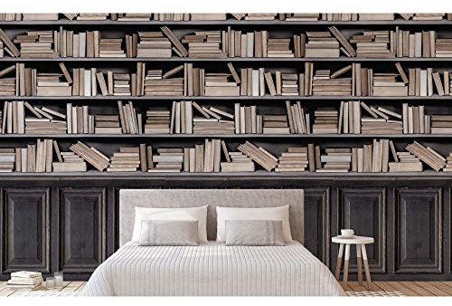 Grandeco Bücherwand Wandbild Fototapete A36801