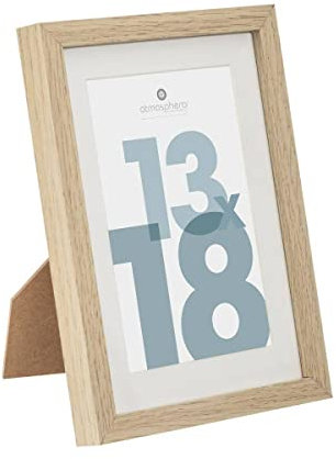 Atmosphera - Cadre photo Manu - bois et verre - 13x18 cm