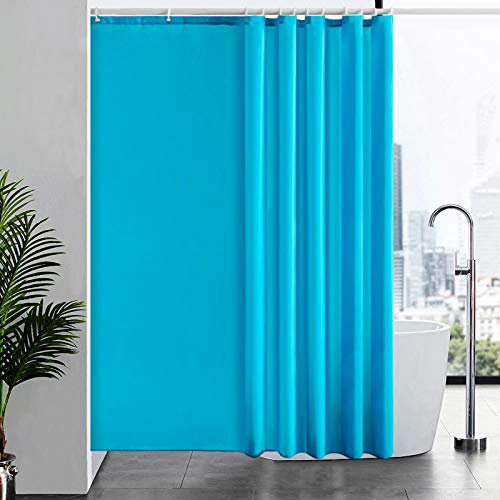 Furlinic Tenda Doccia Antimuffa Tessuto in Poliestere Grande Tende Doccia Impermeabile Lavabile Alzavola Tenda Vasca da Bagno con 12 Ganci 200x200cm.