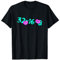 80er Jahre Motto Party - 32-16-8 mit Lippenstift Küsse T-Shirt
