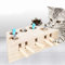 Cat Puzzle Box with Cartoon Mouse - Interactive Cat Toy Kitten Hunt Game for Playing, Scratching, Bite