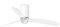 FARO BARCELONA 32039-9- MINI TUBE FAN LED Ventilador de techo blanco mate/transparente con motor DC