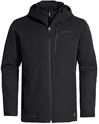 VAUDE Men's Miskanti 3-in-1 Jacket II Double Jacket, mens, Double jacket, 41572, Black, XL