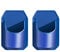 HUIKJI 2pcs Shower Wall Beverage Holder, Plastic Bathtub Drink Holder 3.85 x 5.5in