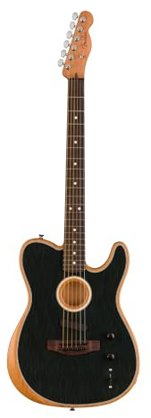 Fender Acoustasonic Player Brushed Black - Westerngitarre