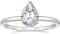 EAMTI Verlobungsringe aus 925er-Sterlingsilber, 2 Karat, Birnenschliff, Zirkonia, Hochzeitsringe für Sie, atemberaubende Tropfenform, Eheringe für Damen, Größe 3–11, Metall, Zirkonia