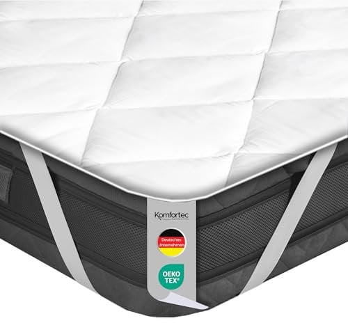 Komfortec Weicher Matratzenschoner 120x200cm | Atmungsaktiver und Weicher matratzenschonbezug | Oeko-TEX Zertifiziert | Bequem und Langlebig