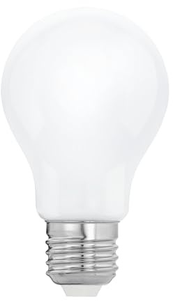 EGLO LED E27 Lampe Tag & Nacht, Glühbirne klassisch mit Sensor | Glühlampe mit Nachtlicht, 4,5 Watt (entspricht 40 Watt), 470 Lumen, warmweiß, 3000 K, A60 Leuchtmittel, Ø 6 cm