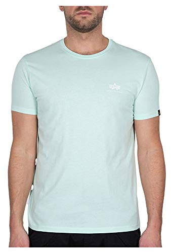 Alpha Industries Basic T Small Logo T-Shirt für Herren Mint