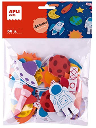 APLI Kids 19372 – Beutel mit 56 Formen aus EVA-Schaumstoff, zum Aufkleben, für Bastelarbeiten