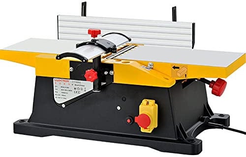 Multifunctional 6 Inch Jointer Planer - Heavy Duty Woodworking Benchtop Jointer with 1800W Power and 12000 RPM Speed for Precision Cutting and Smoothing