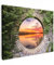 MuchoWow© Stampa su Tela 80x60 cm Quadri da Salotto Moderni Soggiorno Canvas per bagno Foto Decorazioni Parete Mare - Tramonto - Vista dalla finestra