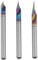 3 punte per fresa CNC con codolo da 1/8 con scanalatura a V, 20/30/60 gradi, 0,1 mm, 2 scanalature, per incisione 2D e scultura 3D
