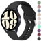 Vancle Armband für Samsung Galaxy Watch 4/5/6 40mm 44mm /Galaxy Watch 5 Pro 45mm/Galaxy Watch 4 Classic 42mm 46mm/Galaxy Watch 6 Classic 43mm 47mm Damen Herren, 20mm Neues Silikon Ersatz Uhrenarmband