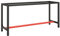 Homgoday Werkbankgestell Metallgestell Werkbank Gestell Werkstatttisch Arbeitstisch Werktisch Packtisch Tischgestell Werkbankgestell Metall Mattschwarz und Mattrot 170x50x79 cm