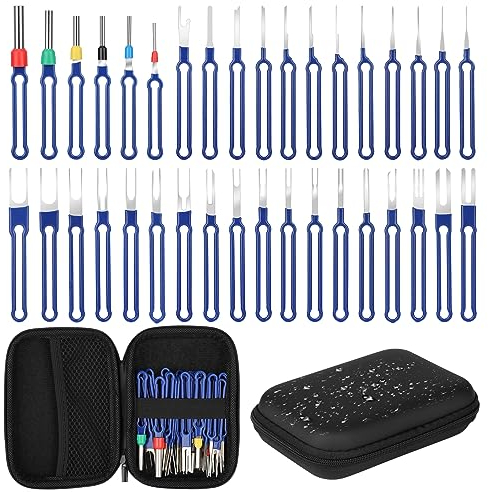 Linkstyle 36 PCS Upgraded Terminal Removal Tool Kit, Pin Extractor Tool, Electrical Wire Connector Pin Removal Tools Kit with a Protective Bag