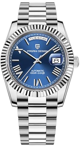 RollsTimi PD1783 DD40 Herren Uhr, NH36A Japanisches Automatikwerk, Day/Date, 100m Wasserdichtheit, Edelstahlarmband, Saphirglas, Luxus Herren Automatikuhr