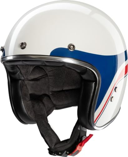 Redbike RB-803 Silverstone Jethelm, weiß/blau/rot, XL (61/62)