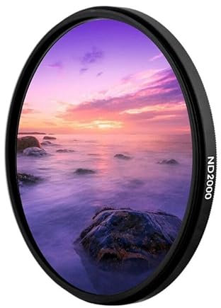 55 mm Kameralinse, schmal, gehärtetes Glas, ND2000-Filter, 11 Blendenstufen, Neutraldichtefilter für Panasonic Lumix DC FZ80 FZ82 FZ83 FZ85 Digitalkamera