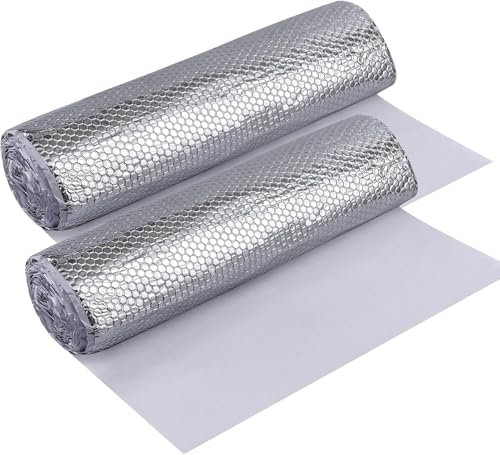 Pamatio 2 Rollen à 50cm x 4m=4m² Alubutyl Anti Dröhn Dämmmatte Selbstklebend Auto Dämmung 2mm - KFZ Lärmschutz, Schalldämmung und Schallschutz