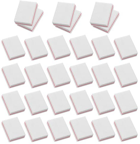 YPYMOD 30 PCS Nail Buffer Blocks, Professional Nail Sanding Blocks, Buffer Sanding Block Nail Art Tool for Salon Home Use, Gel Natural Nails (White)