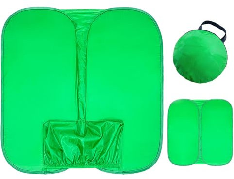 Grüner Bildschirm – Fotohintergrund | Webcam Green Screen | Tragbare Fotografie Green Screen Hintergrund Blatt | Videostudio Anrufe Streaming Green Screen Hintergrund für Webcam Stuhl Hintergrund