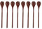 ANKROYU 8PCS Cooking Wooden Spoons, Oval Wood Mixing Spoons, Cooking Spoons, Wooden Kitchen Spoons, Long Handle Wooden Spoon for Baking Decorating