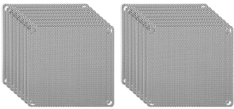 PATIKIL 120mm/4.7 PC Fan Dust Mesh, 16 Pack PVC Computer Cooler Dust Filter PC Case Dust Cover Grills for Computer Cooler Fan PC Case Dustproof, Black