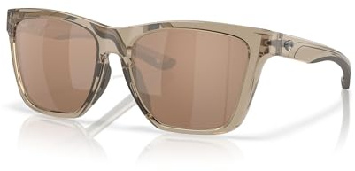 Costa Woman Sonnenbrille, taupefarbener Rahmen, Kupfer-Silber, verspiegelte Gläser, 57 mm, Gelb, 57