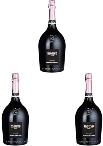 Borgo Molino Motivo Rosé extra dry Magnum Sekt (1 x 1.5 l) (Packung mit 3)