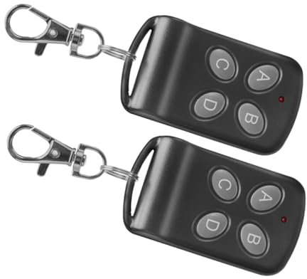 DIYEAH 2pezzi Telecomando Clone Wireless Adatto Per Porte Da Garage e Cancelli Elettrici Funzione Apprendimento Del Codice Senza Batteria