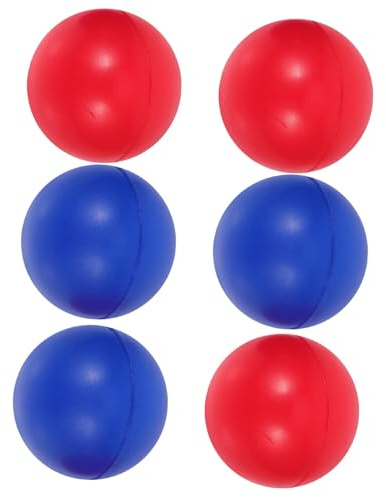 Gatuida Ballon De Plage De Remplacement Coloré en PU Doux 5 Cm pour Adultes Et Garçon Et Filles, Lot De 6 Pièces, Balle De Paddle De Plage Multifonctionnelle pour Jeux Intérieurs Et Extérieurs