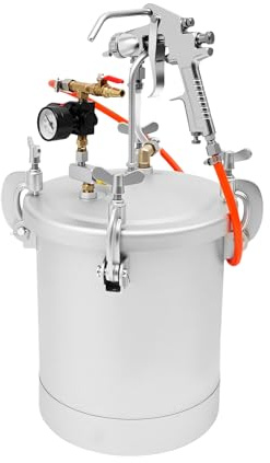 DunleyMin Récipient sous pression de 10 l avec pistolet à peinture, récipient sous pression pour peinture aérosol, pot de peinture sous pression, récipient de peinture Air Paint pour la décoration de