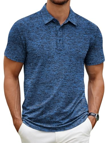 COOFANDY Poloshirt Herren Kurzarm Casual Polohemd Workout Sport Shirts Essentials Golf Training Polo Shirt