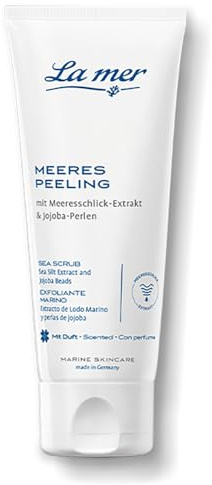 La mer Meeres Peeling mit Avocadoöl, Vitamin E & Meeresschlick, 75 ml | Entfernt Make-up, Schmutz und überschüssigen Talg; Für die tägliche Anwendung morgens und abends; Mit Parfum; Made in Germany