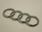 Original AUDI Rings Front Grill Badge Emblem Chrome Nos - 8N0853605