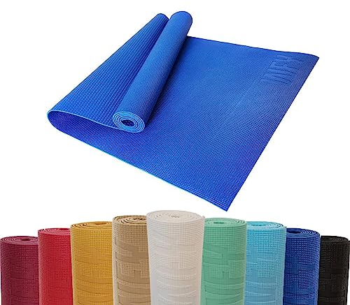 #DoYourYoga Fitnessmatte Yogamatte »Kirana« aus ECO-PVC - 183 x 61 x 0,4 cm - rutschfest & robust - Gymnastikmatte Yoga Matte Trainingsmatte Pilates Workout - Navyblau