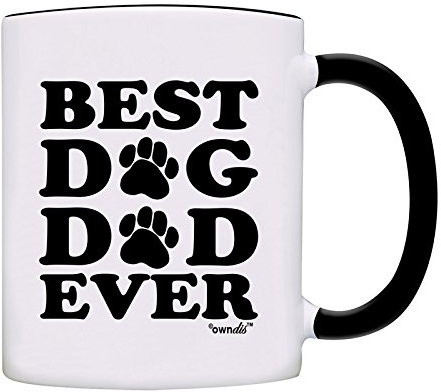 Mug Best Dog Dad Ever Gift Coffee Mug-0065-Black