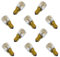 10 x Backofenlampe 300° 15W E14 klar Glühbirne Glühlampe Nähmaschine Salzstein Salzlampe PYGMY T26 Röhre warmweiß dimmbar 15 Watt